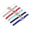 Relógios de pulso 2023 Candy Color Watch Homens e mulheres Bracelete Ladies Luxo de luxo de luxo Casual Moda feminina