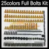 268PCS Complete MOTO Body Full Screws Kit For SUZUKI SAPC VJ23 RGV-250 RGV250 RGVT250 RGV 250 CC 97 98 1997 1998 Motorcycle Fairing Bolts Windscreen Bolt Screw Nuts Nut