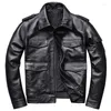 Men's Leather & Faux Genuine Bomber Suede Jacket Coat For Mens Cowhide Winter Thick Warm Overcoats Arrived Clothes Man