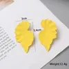 Yellow Color Hanging Earrings for Women Flower Dangle Fashion Women's Earring Party Gift pendientes mujer