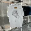 Herr t-shirts populära 22ss designer brev hoodies t skjortor tee mode tröja high street kort ärm sommaren casual t-shirt män kvinnor besättning nackklänningar 3-238 1B65