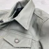 Herrjackor Argentinska J-32 Super Top Quality Uncoated Leather Type3 Totem Classic Fashion Denim Jacket