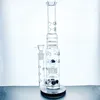 Hot new design best quality amazing function bong glass water pipe smoking pipe 15 in with 5 percs 18.8mm joint (GB-326)