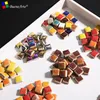 أدوات الحرفية 200gram/205pcs 10mm مربع DIY السيراميك الفسيفساء بلاط 1 سم البورسلين m 230211