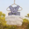 Hondenkleding tutu jurk voor kleine honden chihuahua streep print rok puppy katten prinses kleding vestidos para perritas