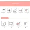 False Nails 24 Pcs Nail Art Fake Patches Cute Set With Glue Stick Removable Reusable Wearing Tools Accessories