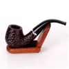 New creative wheat ear cut tobacco pipe anti slip heat-resistant engraving resin bending tobacco pipe