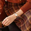 Montres-bracelets En Cuir En Acier Inoxydable Mixte Bracelets Montres Pour Femmes Petite Taille Délicat Mode Coréenne Quartz Étudiants Horloge 3Bars