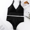 Roupa de ioga feminino feminino conjunto de sutiã sem costura calcinha de calcinha baixa de cintura free push up bralette lingerie profead v roupas íntimas sem costas