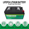12V 24V LiFePO4 Battery 400Ah 300Ah 200Ah Built-in BMS Lithium Iron Phosphate Cells For Solar Energy Storage Inverter Boat Motor