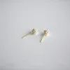 Stud -oorbellen mode kleine parelballen ongebruikelijk schattig meisje ronde 925 zilveren naald voor vrouwen Wendding sieraden 2023