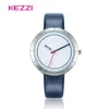 Wristwatches KEZZI Wrist Watches For Women Leather Quartz Sliver Red Pocket Montre Femme Clock Feminino Watch Bayan Kol Saati