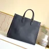 Totes Delicate knockoff Designer Tote Bag ONTHEGM MM 41CM Genuine Leather Shoulder Bag M44925 With Box YL007