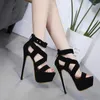 Sandals Summer Women High-heeled Strap Female 18cm Dance Shoes