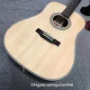 Guitare personnalisée en usine, table en épicéa massif, touche en palissandre, éclisses et dos en palissandre, guitare acoustique série 28 de haute qualité de 41 pouces, guitare OEM