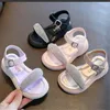 Été filles sandales nouvelle mode enfants princesse strass chaussures enfants baskets enfant en bas âge bébé plage pantoufles