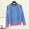 GGsity LVsity Luxurys Designer Women's Sweaters Autumn And Winter Loose Knit Sweater Korean Style Pullover Round Neck Geometric Clash Jac xn