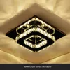 Plafoniere Lampade moderne in cristallo bianco Lampada da soggiorno a LED Lustre Light Home Decor Camera da letto