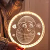 야간 조명 행복한 부활절 장식 홈 16cm 3D 빨판 펜던트 램프 파티 DIY 호의 선물