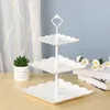 Platen 1set Crown Design Cake Stand (bord niet inbegrepen) Zinklegering 2-3 Lagen Wedding Plate Fruit geplaatst gereedschap