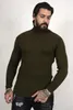 Men's Vests DeepSEA Full Turtleneck Striped Knitted Sweater 2100016