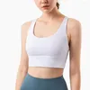 Women's Tanks NCLAGEN Impact Gyms Cross Back Women Yogaings Bra Tank Padded Crop Top Elegant Elastic Workout Nylon Camis Activewear Quick
