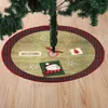 Decorazioni natalizie Tappetino per gonna per albero riutilizzabile Tappetino decorativo dai colori vivaci Multi stili Babbo Natale
