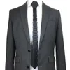Papillon Moda alla moda Cravatte a forma di diamante nero opaco Cravatte da uomo magre stile classicoBow BowBow