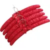 HANGERS RACKS 5st/Lot Fabric Coated Hanger Sponge Padded Hanging Cloths El Shop Display Rack 18 Colors 38.5cm 230211