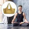 Utomhussäckar duk yogamat väska förvaring påse sport träning gym reser tote träning crossbody skor arrangör pack svart