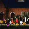 5Buls Halloween Pumpkin Lantern Lamp Outdoor Garden Lawn Light Solar/Batterij Powered for Christmas Thanksgiving Party Decor