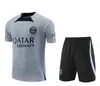 PSGS träningsoverall väst 21 22 23 Paris Sportswear träningsdräkt för män Kortärmad dräkt Fotbollsfotbollströja uniform chandal vuxentröja Tröja