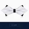 Бабочки 2023 Брэнд мода мужская свадьба двойная ткань Paisley Bowtie Banquet Host Butterfly галстук с подарочной коробкой для карманного полотенца