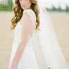 Bridal Veils BOAKO One Layer Women Wedding Veil With Comb 2M Long Lace Edge Cathedral Accessories Velos De Novia Voile Mariee