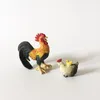Figurines décoratives objets 1 pièces/poule avec poussin/miniatures fantastiques/beaux animaux/gnome de jardin féerique/décor de Terrarium de mousse/artisanat/bonsaï