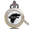 Pocket Watches Men Women Quartz Watch Antique Style Unisex Steampunk Bronze Dragon Stereo Carve Patterns Watces Necklace Pendant Clock