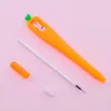 Pcs/lot Cartoon Carrot Gel Pen Cute 0.5 Mm Black Ink Signature School Office Writing Supplies Promotional Gift