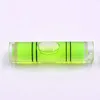 4pcs 미니 버블 레벨 원통형 정신병 바이알 수평 녹색 라운드 불세이 고정밀 측정 도구 키트