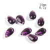 Żyrandol Crystal 20pc Purple Luster Angel Tear Bead Faseted Prism Glass Water Droplet Flatback wisiorek