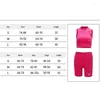 Aktiva uppsättningar 2 stycken Svettdräkt Set Crop Top Shorts Matching Women Letter Print Mock Neck Sleeveless Club Outfit Bodycon Tracksuit