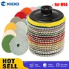 Polishing Pads 16pcs 4 inch 100mm Diamond Kit Wet/Dry for Granite Stone Concrete Marble Use Grinding Discs Set 230211