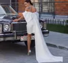 Sexy Boho Short Wedding Dress With Big Bow 2023 Elegant Bohemian Beach Bride Dresses 2 In 1 Sweetheart Satin Country Civil Bride Skirt Hippies Women vestidos de fiesta