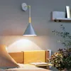Wall Lamp Modern indoor Led Zwart Wit Gray Slaapkamer Bedicht Lichte gangpad Corridor Single Head Luminaire SCONCE