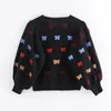 Women's Sweaters Colorful Embroidered Butterflies Womens Sweater Long Sleeve Chic Winter Knitted Pullover Zora Casual Top Jumpers 2023 Perf2