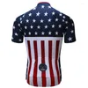 Kurtki wyścigowe rowerowe koszulki Męskie koszulka USA zespół Mtb Summer Short Sleeve Mountain Road Rowerowe ubranie