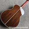 Guitare personnalisée 2023, table en épicéa massif, touche en ébène, éclisses et dos en palissandre, guitare acoustique 39 "OM 45 de haute qualité,