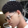 4mm Afro Kinky Curl Mens Wig Indian Virgin Remy Substituição de Cabelo Humano 8mm Onda de renda cheia Toupe para homens negros, Fast Express Delivery