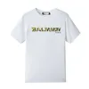 Mode T Letter Mens Balmanly Luxury Tryckt med Ballmainly Shirt Classic Gold Stamping Ballman Tshirts Short Designers Balmin Women Casual Summer Balmani F94C