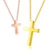 Pendentif Colliers Croix Couple Collier Jésus Pour Hommes Femmes Religieux Chrétien Bijoux Or Rose Noir Argent Couleur Chaîne Lien