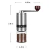 Handmatige Coffee Grinders Portable Grinder Hand Mill met keramische bramen 6/8 Verstelbare instellingen Crank 230211